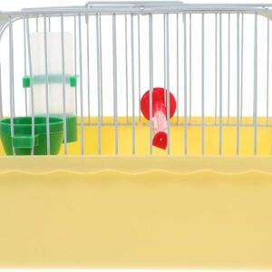 Happyyami Jaula portátil para pájaros pequeños con accesorios