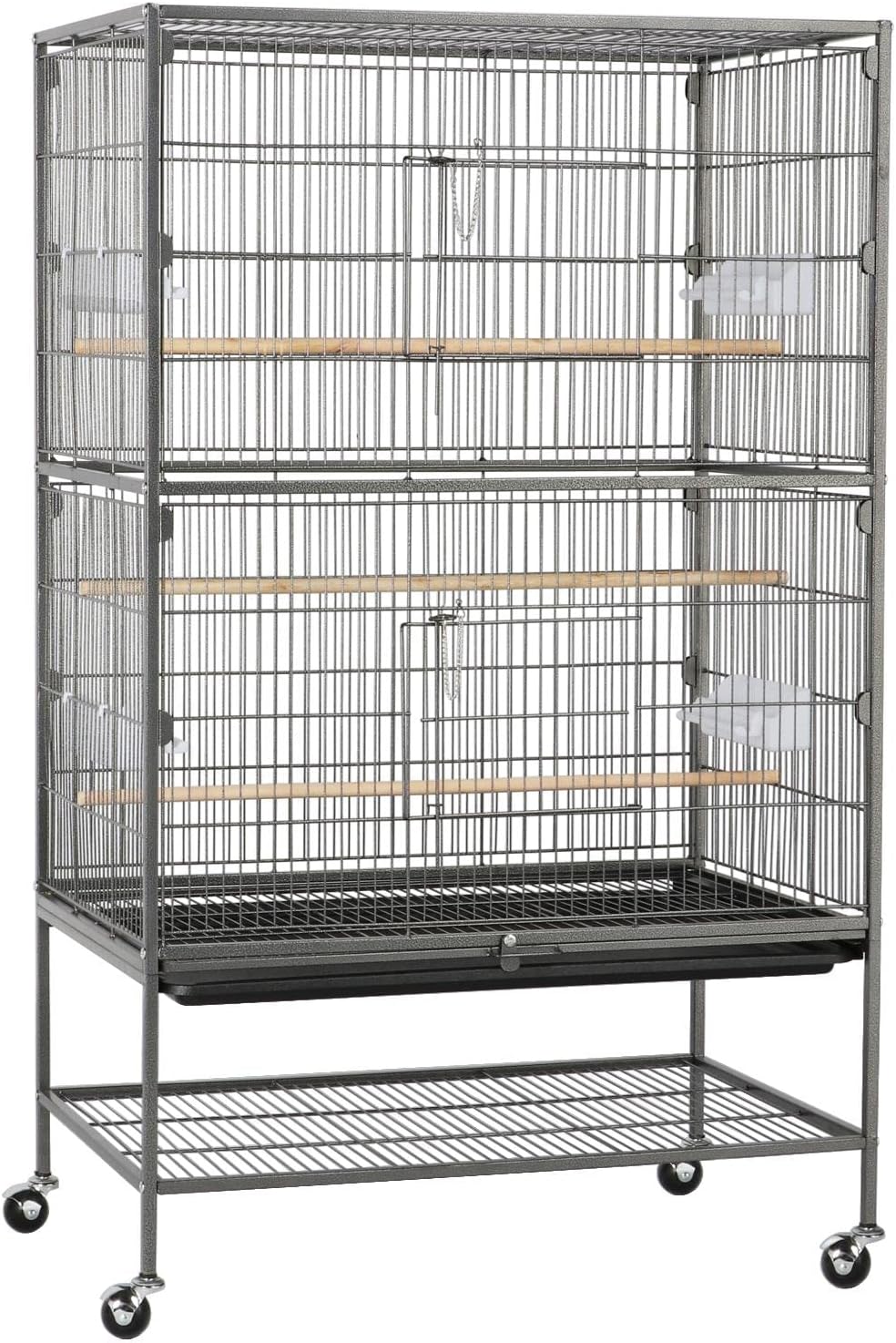 Topeakmart Jaula grande hierro forjado aves múltiples