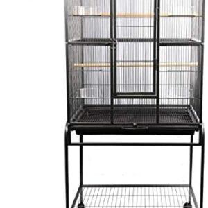AVI One Cage 603X - Jaula cuadrada para pájaros, gris