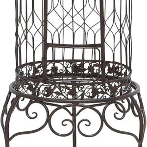 Jaula Victoriana Deco 79 en hierro forjado – Elegancia clásica para aves