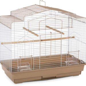 Jaula para pájaros Estilo Granero marrón/blanco SP50051 - PREVUE