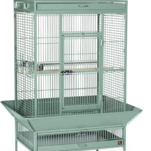 Jaula para pájaros de hierro forjado negro Hammertone