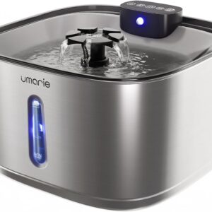 Fuente gatos inalámbrica acero 3.2L, 25 dB, UMARIE
