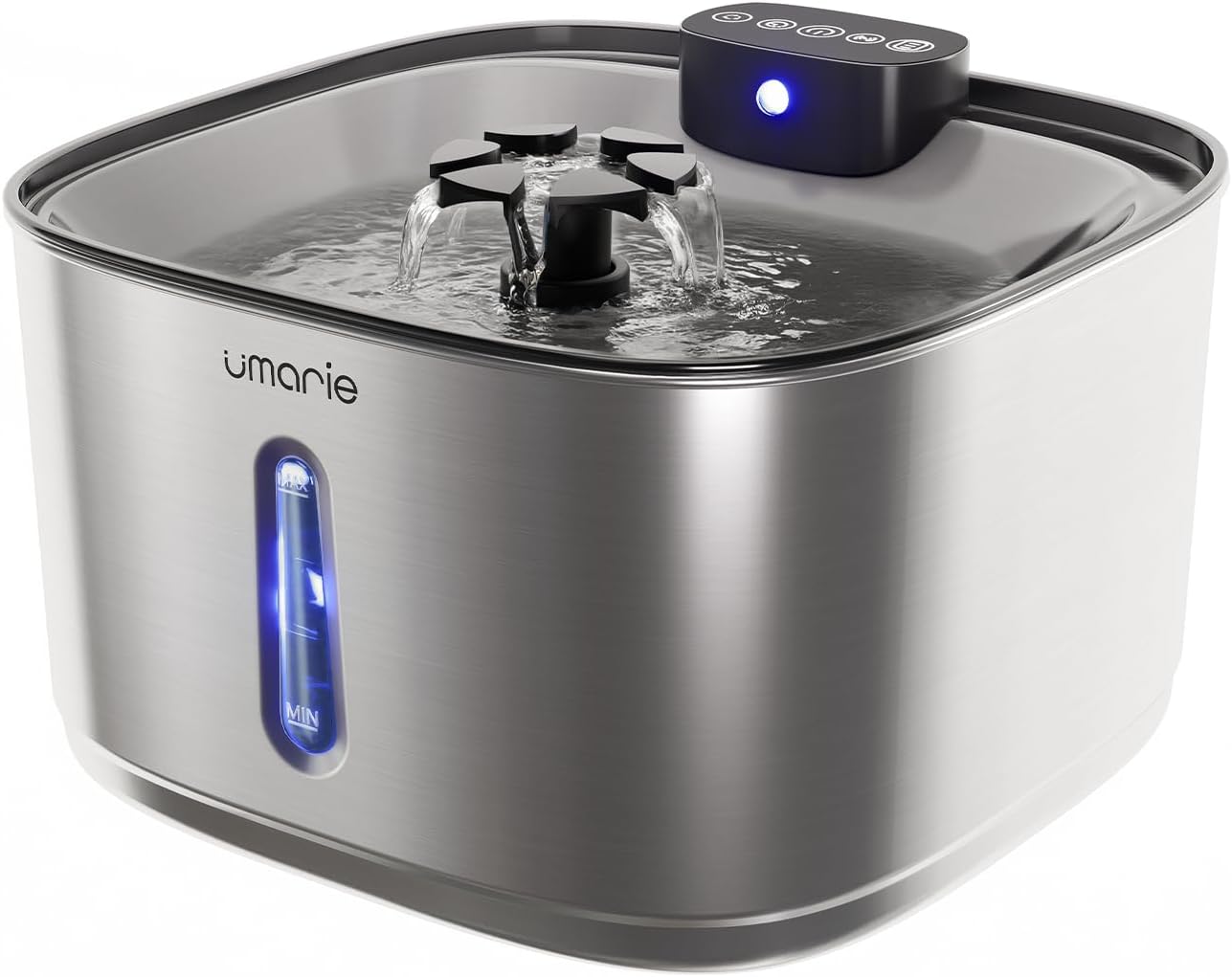 Fuente gatos inalámbrica acero 3.2L, 25 dB, UMARIE