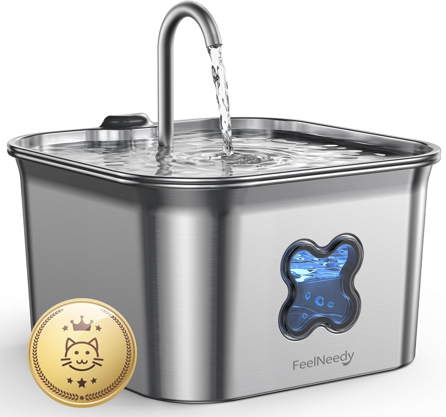 Fuente para gatos FEELNEEDY 2,8L acero inoxidable
