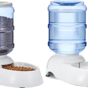 Dispensador de agua Amazon Basics para perros y gatos (3,8 L)