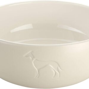 Comedero Hunter para perro 1,5 L blanco, cerámica y silicona