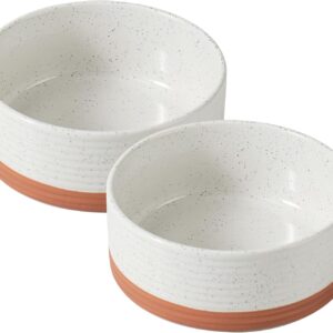 Havniva Cuencos cerámica 5.1" para mascotas (2 uds.)