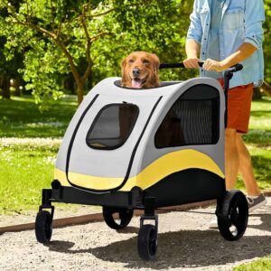 BingoPaw Carro Perro hasta 50 kg - Plegable y seguro