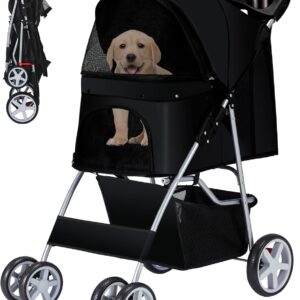 Cochecito plegable para mascotas medianas/pequeñas