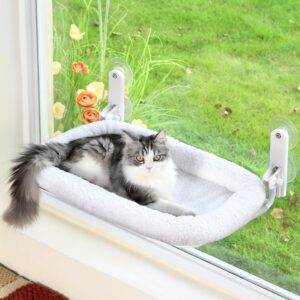 Zakkart Hamaca para Gato Ventana, Plegable y Lavable