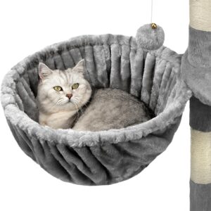 Hamaca Lionto para Gatos, 40 cm, Gris Claro