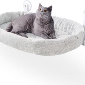 Hamaca para gatos GUUSII HOME con ventosa y funda reversible
