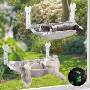 HiPetpy Hamaca ventana gato plegable 22x11 cm