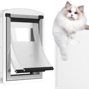 Puerta para gatos MAVRICTECH con marco de acero