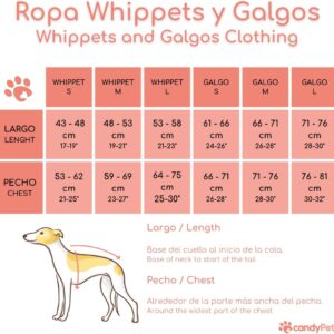 Abrigo impermeable candyPet para lebreles - Khaki, Galgo-S