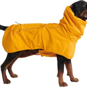 Chubasquero impermeable Spark Paws para perro, todos los tamaños, amarillo