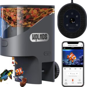Alimentador automático peces WiFi con cámara HD 2.5K