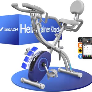 MERACH Bicicleta Estática 4 en 1 con App y Resistencia Magnética