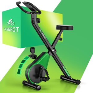 Bicicleta estática plegable VANNECT con 16 niveles y pantalla LCD