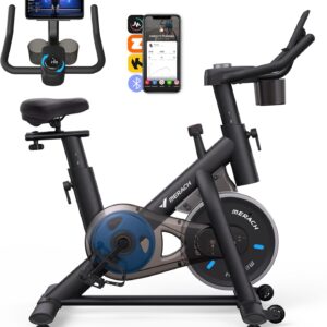 MERACH Bicicleta Estática Plegable con Resistencia Ajustable