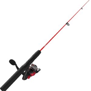 Carrete Spincast Zebco Dock Demon con caña de fibra de vidrio 30"