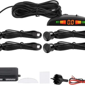 Sensor de aparcamiento 4 unidades 12V LED y alarma universal