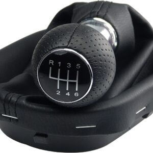 Pomo y funda palanca cambios VW Touran/Caddy 2003-2015 negro
