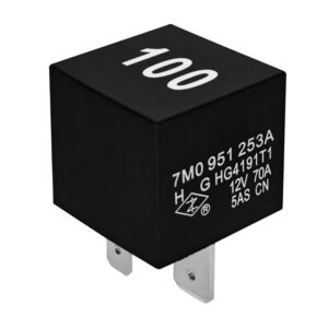 Mini relé ISO 12V 70A 4 pines - Alikkash