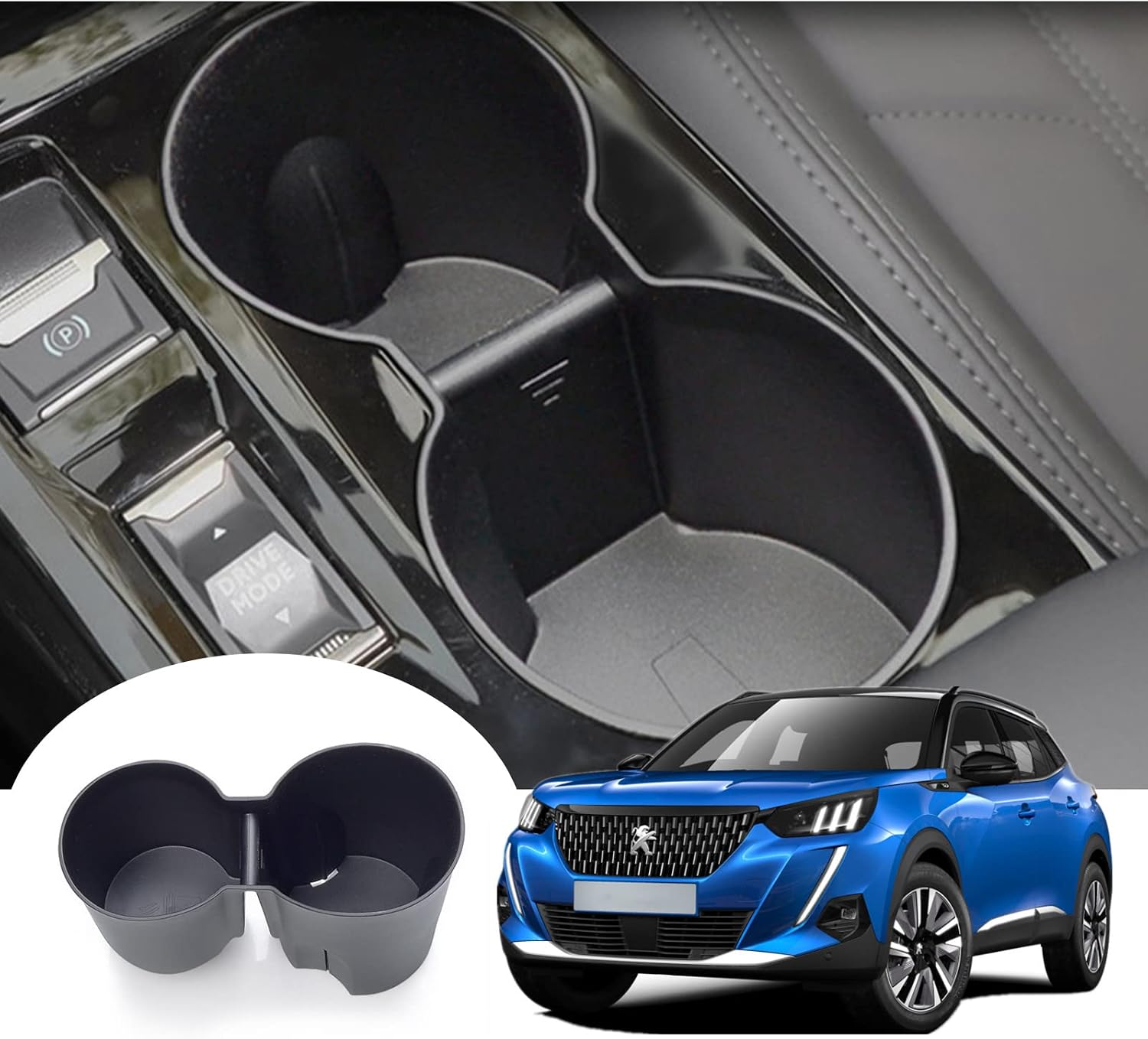 Soporte bebidas GAFAT para Peugeot 208/2008 (2020-2024)