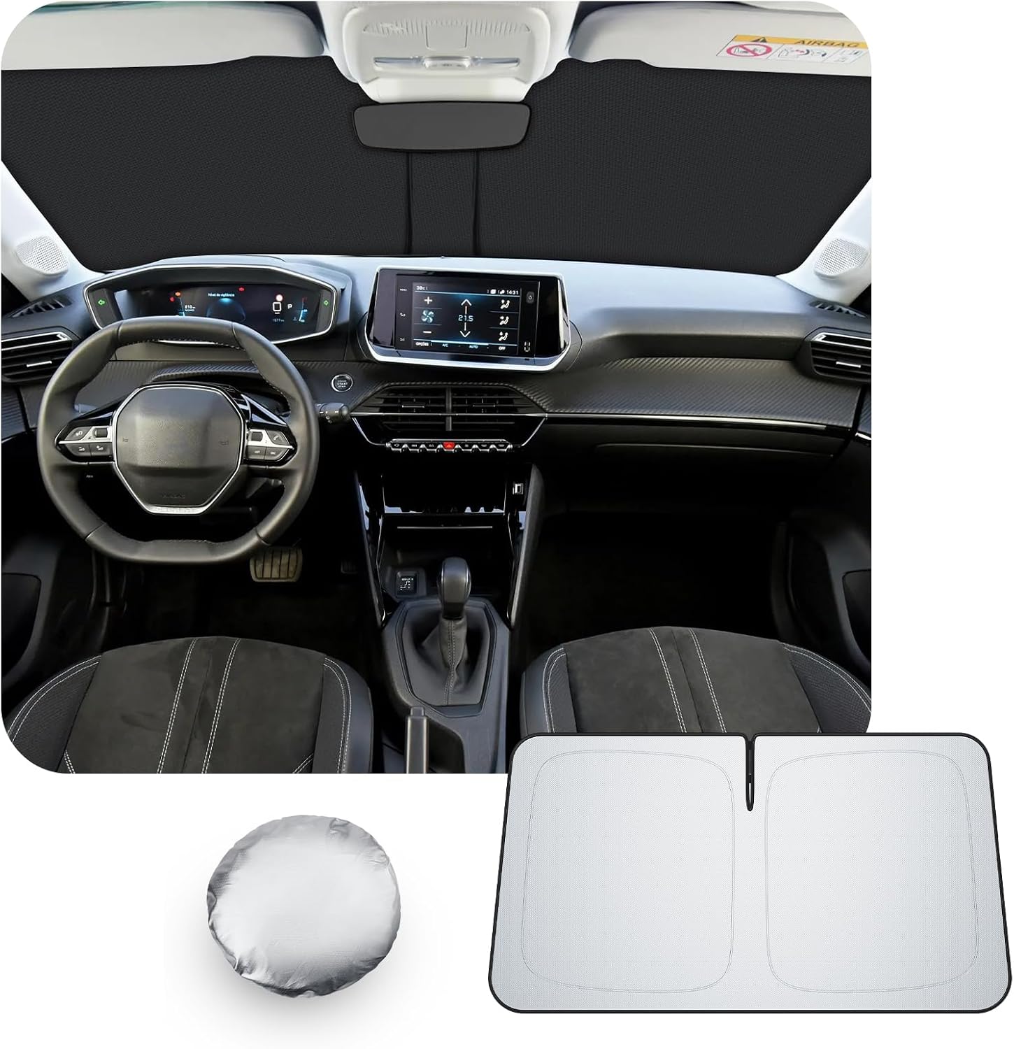 Parasol delantero CDEFG para Peugeot 208 e-208 (2020-2025)
