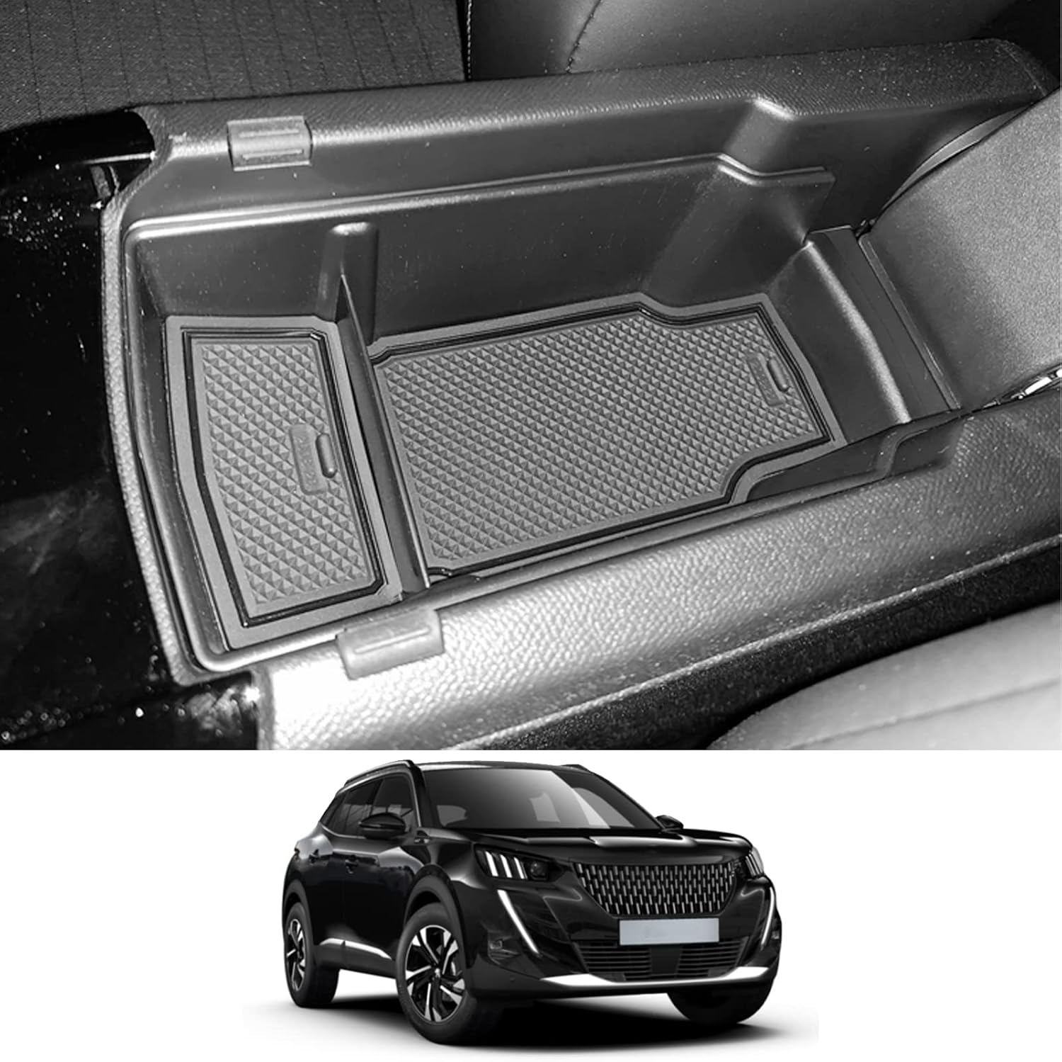 Caja almacenamiento Peugeot 208/2008 (2020-2025) - Consola central