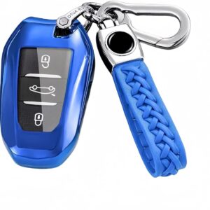 Funda llave coche Peugeot 208 2020-2024, 5 colores, con llavero