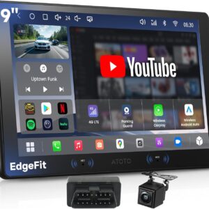 ATOTOEXCEL A7 Android 13 Doble DIN 9" CarPlay Auto