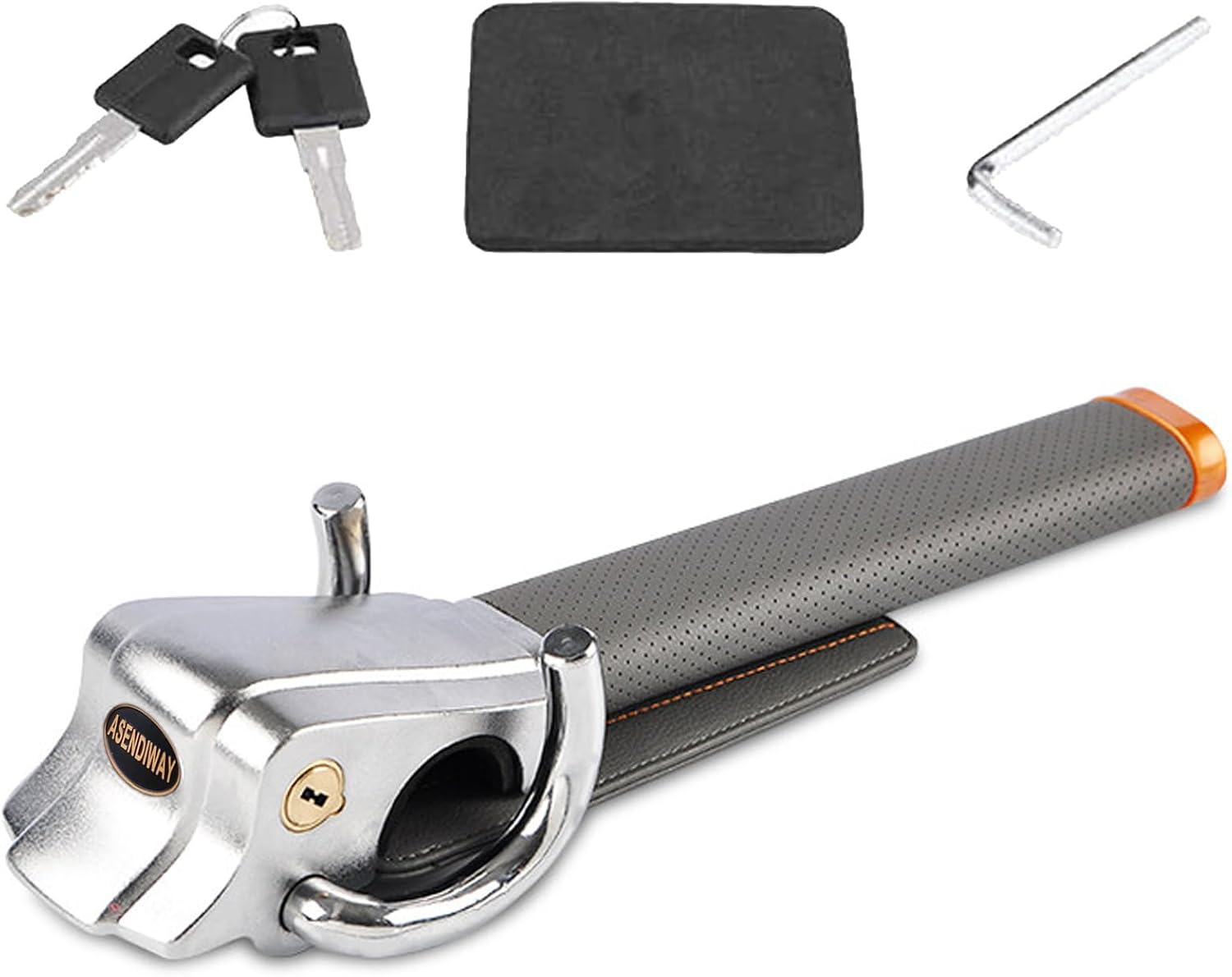 Candado Antirrobo para Volante Gris - ASENDIWAY
