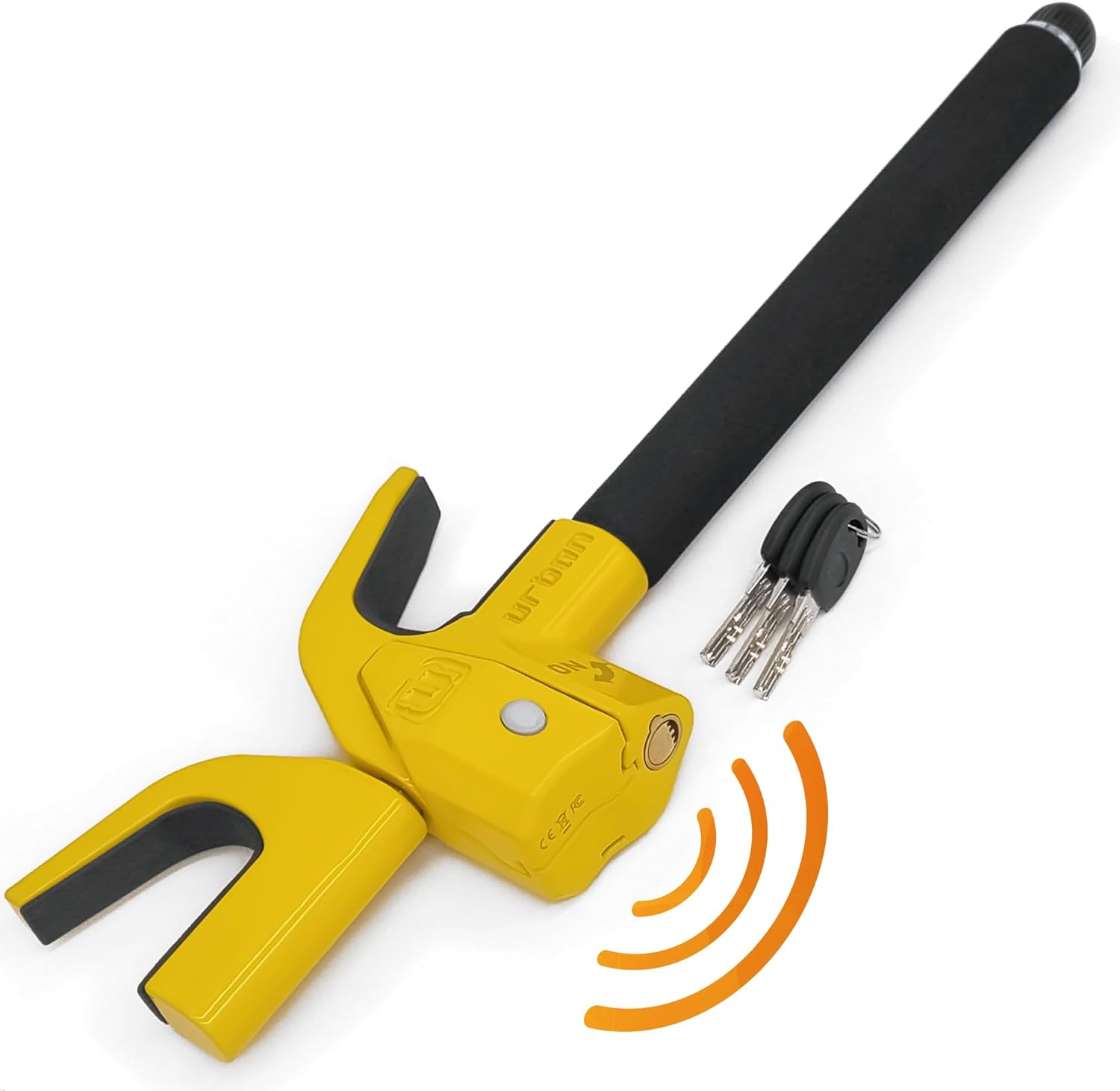 URBAN UR978Y Antirrobo Coche Doble Seguridad con Alarma 120dB