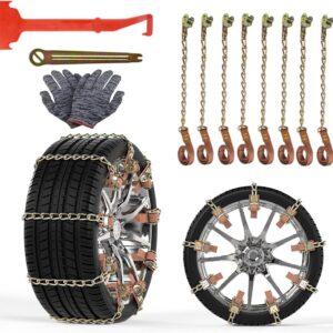 Cadenas de nieve Outtybrave 165-285 mm (8 uds. + pala y guantes)