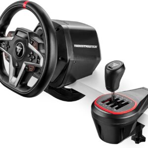 Thrustmaster T128 + TH8S Shifter: Volante Force Feedback + Cambio Secuencial