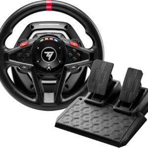 Thrustmaster T128 – Volante de carreras con Force Feedback y pedales magnéticos