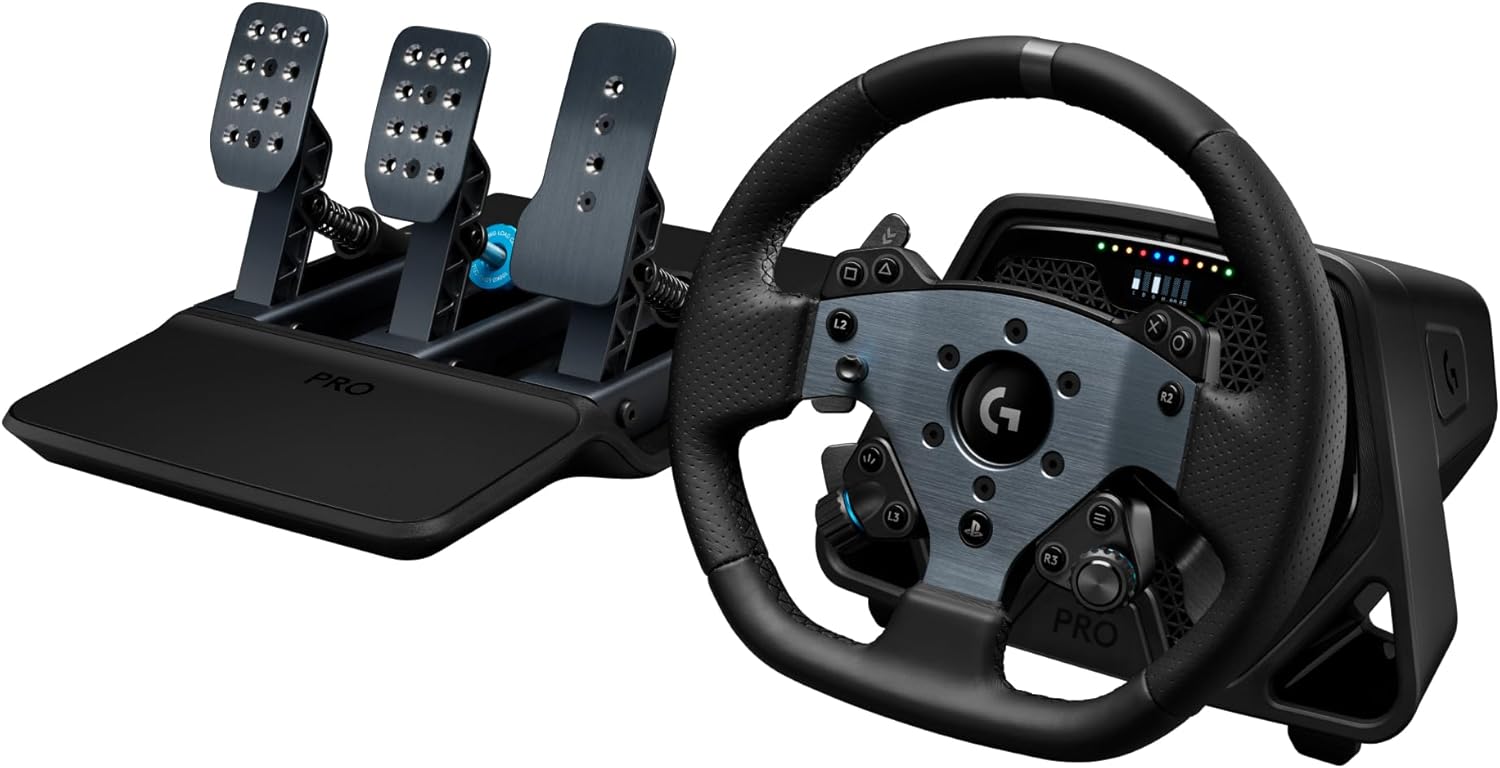 Volante Logitech G PRO Racing Wheel + Pedales PS5/PS4/PC