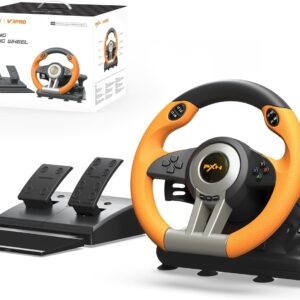 Volante gaming PXN V3 Pro naranja para consolas