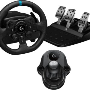Logitech G923: Volante + Pedales + Palanca para PS5/PS4/PC