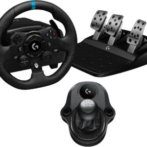 Logitech G923 Volante + Pedales + Palanca Cambio, Xbox X|S/PC/Mac