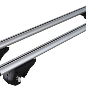 Menabo Brio - Barra portaequipajes 120 cm, plata