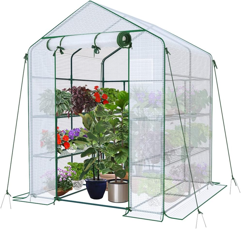 VOUNOT® Invernadero de Jardín 143x143x195 cm