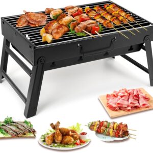 Uten Parrilla Plegable Carbón Acero Inoxidable – Perfecta para Acampada