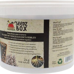 Guijarros de diatomeas calcinadas 2-10 mm | 2 kg | Drenaje para plantas