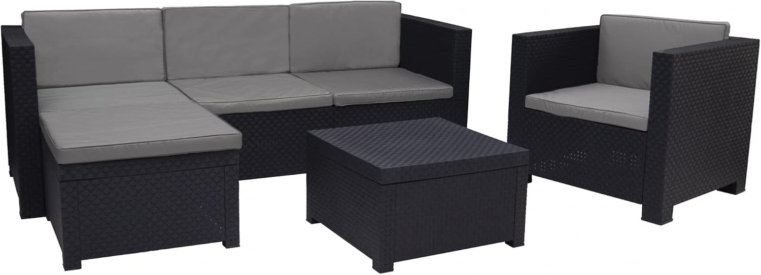 SP Berner Shaf Manhattan - Conjunto Exterior 5 Plazas Grafito
