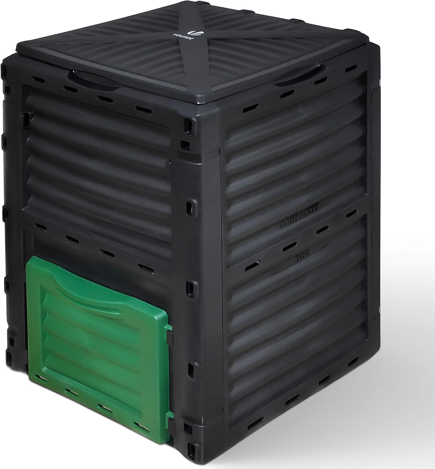 VOUNOT® Compostador de Jardín 300L, Negro y Verde