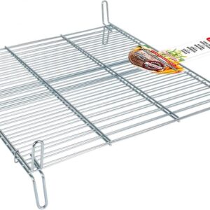 Algon Parrilla Barbacoa 50x50 Doble Acero Inoxidable